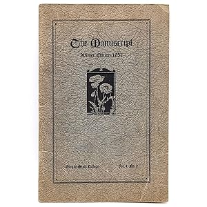 Imagen del vendedor de The Manuscript - Winter Edition 1931 (Oregon State College, Vol. 4, No. 2) a la venta por Boyd Used & Rare Books