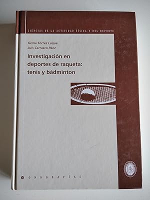 Bild des Verkufers fr Investigacin en deportes de raqueta: tenis y bdminton. zum Verkauf von El libro que vuela