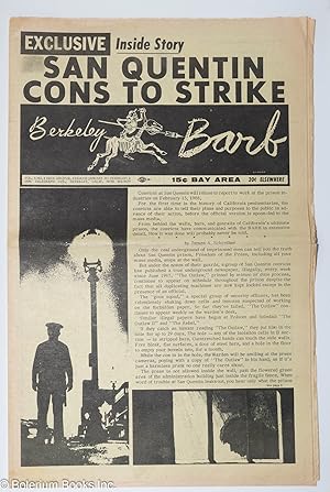 Seller image for Berkeley Barb: vol. 6, #4 (#128) January 26 - February 1, 1968: San Quentin Cons to Strike for sale by Bolerium Books Inc.