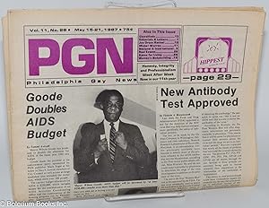 Imagen del vendedor de PGN: Philadelphia Gay News; vol. 11, #28, May 15-21, 1987: Goode Doubles AIDS Budget a la venta por Bolerium Books Inc.