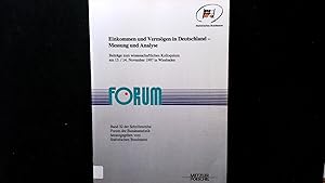 Imagen del vendedor de Einkommen und Vermgen in Deutschland - Messung und Analyse : Beitrge zum wissenschaftlichen Kolloquium am 13./14. November 1997 in Wiesbaden. Schriftenreihe Forum der Bundesstatistik ; Bd. 32. a la venta por Antiquariat Bookfarm