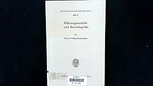 Seller image for Fhrungsmodelle und Betriebsgre. (Betriebswirtschaftliche Schriften, Band 71). for sale by Antiquariat Bookfarm