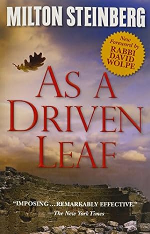Seller image for As A Driven Leaf by New foreword by Rabbi David Wolpe, Milton Steinberg [Paperback ] for sale by booksXpress