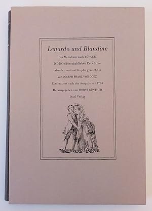 Immagine del venditore per Lenardo und Blandine. Ein Melodram nach Brger. Mit 160 leidenschaftlichen Entwrfen erfunden und auf Kupfer gezeichnet von Joseph Franz von Goez. venduto da diakonia secondhand