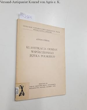 Seller image for Klasyfikacja odmian wspolczesngo jezyka polskiego for sale by Versand-Antiquariat Konrad von Agris e.K.