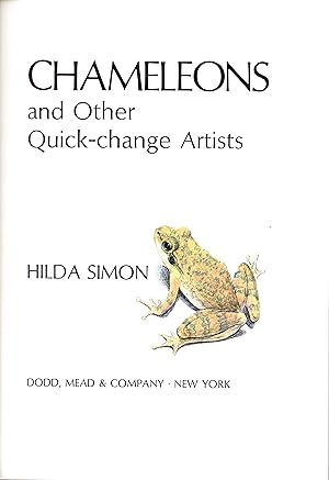 Imagen del vendedor de Chameleons and Other Quick-change Artists. a la venta por Frank's Duplicate Books