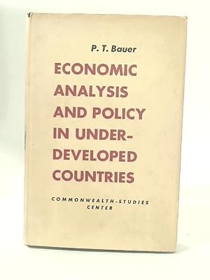 Seller image for Economic Analysis and Policy Development in Underdeveloped Countries for sale by World of Rare Books