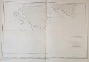 CARTE GENERALE DE LA COTE MERIDIONALE DE L'ILE DE LA SARDAIGNE DEPUIS LE CAP ALTANO DANS L'OUEST ...