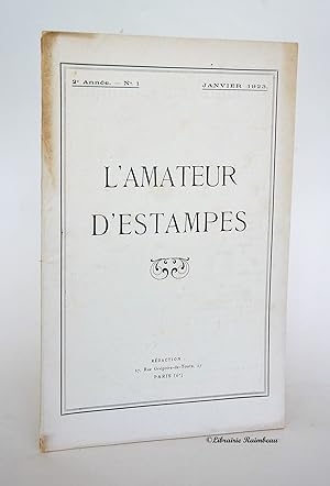 Image du vendeur pour L'amateur d'estampes, 2 me anne, n 1 - juillet 1923 mis en vente par Librairie Raimbeau