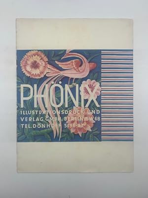 Phonix Illustrationsdruck und Verlag G.M.B.H., Berlin (pieghevole pubblicitario della casa editrice)