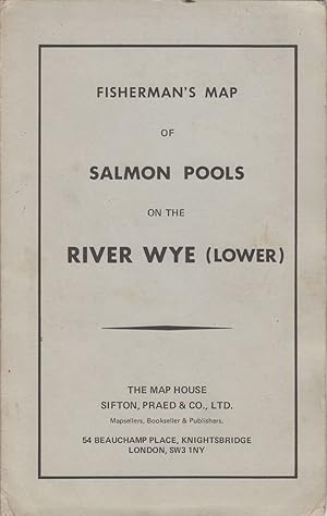 Image du vendeur pour FISHERMAN'S MAP OF SALMON CATCHES ON THE LOWER WYE. mis en vente par Coch-y-Bonddu Books Ltd