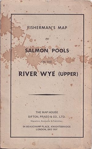 Image du vendeur pour FISHERMAN'S MAP OF SALMON CATCHES ON THE UPPER WYE. mis en vente par Coch-y-Bonddu Books Ltd