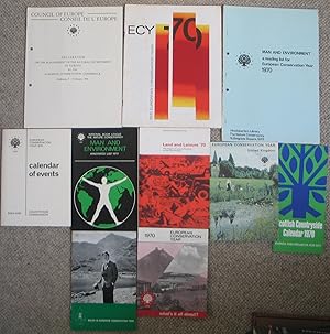 European Conservation Year 1970 - Collection of 10 booklets and pamphlets