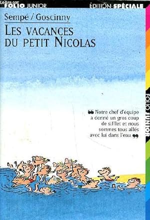 Bild des Verkufers fr Les vacances du Petit Nicolas Collection Folio Junior N457 zum Verkauf von Le-Livre