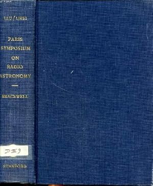 Bild des Verkufers fr Paris symposium on radio astronomy IAU symposium N9 and ursi symposium N1 held from 30 july to 6 august 1958 zum Verkauf von Le-Livre