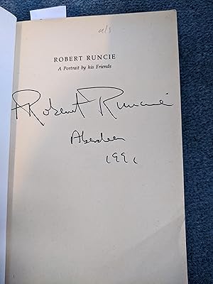 Bild des Verkufers fr [SIGNED by Runcie] Robert Runcie: A Portrait by His Friends zum Verkauf von East Kent Academic