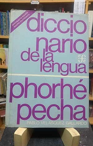 Imagen del vendedor de Diccionario de la lengua Phorhpecha a la venta por Librera El Pez Volador