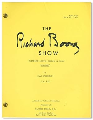 [A Small Archive re:] THE RICHARD BOONE SHOW