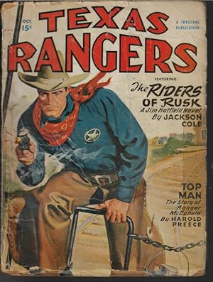 Immagine del venditore per TEXAS RANGERS: October, Oct. 1949 ("The Riders of Rusk") venduto da Books from the Crypt