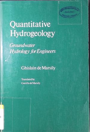 Seller image for Quantitative hydrogeology. Groundwater hydrology for engineers ; Transl. for sale by Antiquariat Bookfarm