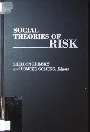 Bild des Verkufers fr Social theories of risk. zum Verkauf von Antiquariat Bookfarm