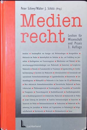 Bild des Verkufers fr Medienrecht. Lexikon fr Wissenschaft und Praxis. zum Verkauf von Antiquariat Bookfarm