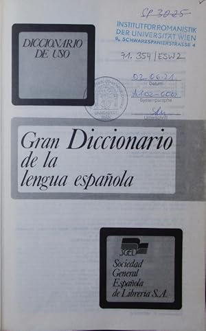Image du vendeur pour Gran diccionario de la lengua espaola. mis en vente par Antiquariat Bookfarm