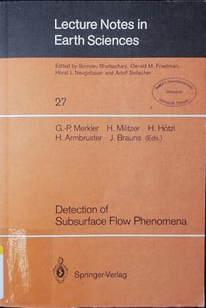 Bild des Verkufers fr Detection of subsurface flow phenomena. zum Verkauf von Antiquariat Bookfarm