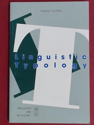 Imagen del vendedor de Linguistic typology. Volume 1-3 (1997). a la venta por Wissenschaftliches Antiquariat Zorn