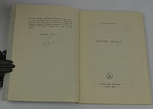 Seller image for Appunti inutili (1946-1955). for sale by Studio Bibliografico Benacense