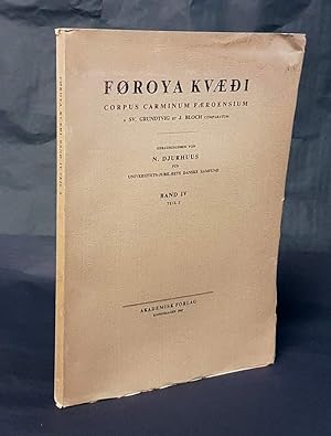 Seller image for Froya Kvaedi. Band IV, Teil 2. for sale by Antiquariat Dennis R. Plummer