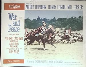 Imagen del vendedor de War and Peace Lobby Card #1 1956 Great Battle Scene! a la venta por AcornBooksNH