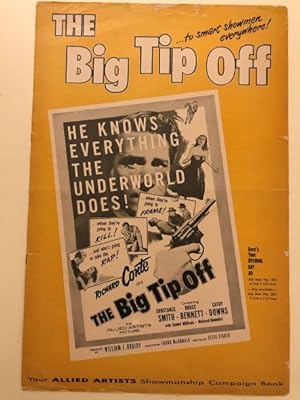 Seller image for The Big Tip Off Pressbook 1955 Richard Conte, Constance Smith, Bruce Bennett for sale by AcornBooksNH