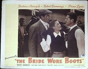 Seller image for The Bride Wore Boots Lobby Card 1946 Barbara Stanwyck, Robert Cummings for sale by AcornBooksNH