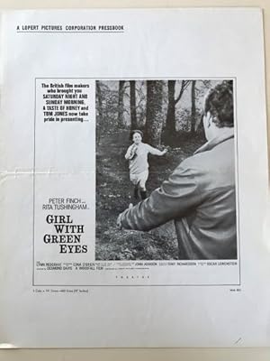 Imagen del vendedor de Girl with Green Eyes Pressbook 1964 Peter Finch, Rita Tushingham, Lynn Redgrave a la venta por AcornBooksNH