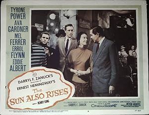 The Sun Also Rises Lobby Card #6 1957 Tyrone Power, Ava Gardner, Errol Flynn