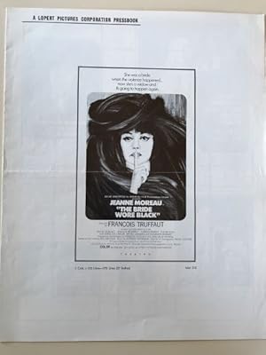 Seller image for The Bride Wore Black Pressbook 1968 Jeanne Moreau, Michel Bouquet, Jean-Claude Brialy for sale by AcornBooksNH