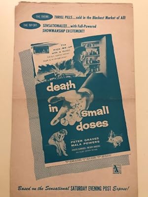 Seller image for Death in Small Doses Pressbook 1957 Peter Graves, Mala Powers, Chuck Connors for sale by AcornBooksNH