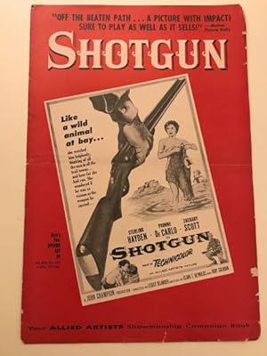 Bild des Verkufers fr Shotgun Pressbook 1957 Sterling Hayden, Yvonne De Carlo, Zachary Scott zum Verkauf von AcornBooksNH