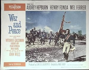 Imagen del vendedor de War and Peace Lobby Card #4 1956 Audrey Hepburn, Henry Fonda, Mel Ferrer a la venta por AcornBooksNH