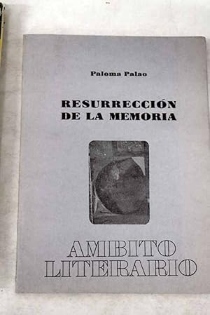 Immagine del venditore per Resurreccin de la memoria venduto da Alcan Libros