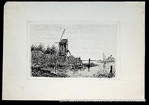 Windmühle / Windmill original print