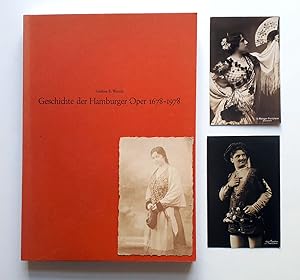 Geschichte der Hamburger Oper 1678-1978 + 3 Fotokarten von ehemaligen/m Sängerinnen/Sänger des Ha...