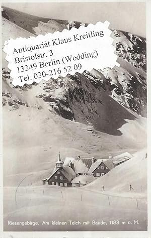 Bild des Verkufers fr Riesengebirge. 1 alte Orig.- Ansichtspostkarte zum Verkauf von Klaus Kreitling