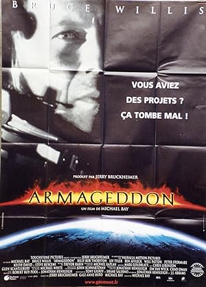 "ARMAGEDDON" Réalisé par Michael BAY en 1998 avec Bruce WILLIS / Affiche française originale / Of...