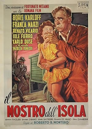 "LE MONSTRE DE L'ILE (IL MOSTRO DELL' ISOLA)" Réalisé par Roberto BIANCHI MONTERO en 1953 avec Bo...