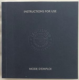 Instructions for use and mode d'emploi.