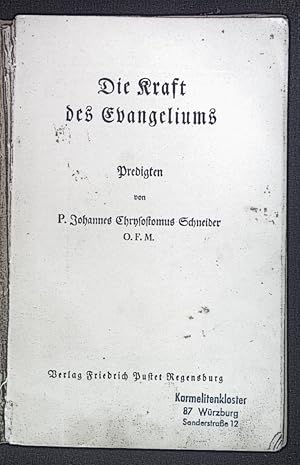 Imagen del vendedor de Die Kraft des Evangeliums. Predigten. a la venta por books4less (Versandantiquariat Petra Gros GmbH & Co. KG)