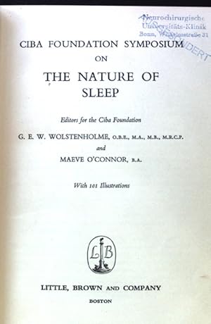 Seller image for Ciba Foundation Symposium on the Nature of Sleep; for sale by books4less (Versandantiquariat Petra Gros GmbH & Co. KG)