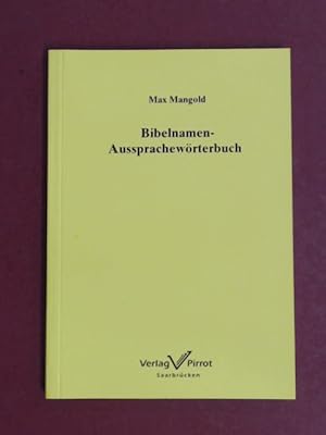 Bibelnamen-Aussprachewörterbuch.
